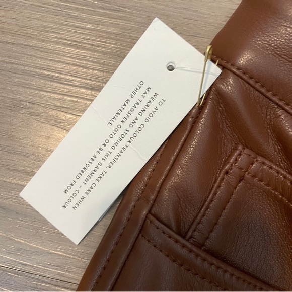 Aritzia Melina Pant Size 2 Color Cognac NWT - Picture 7 of 11